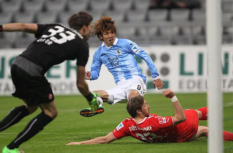 Tor Osako! So gut führte sich der neue Löwen-Stürker Yuya Osako gegen Düsseldorf ein.