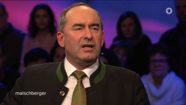 Hubert Aiwanger (Freie Wähler) zu Gast bei Sandra Maischberger.
