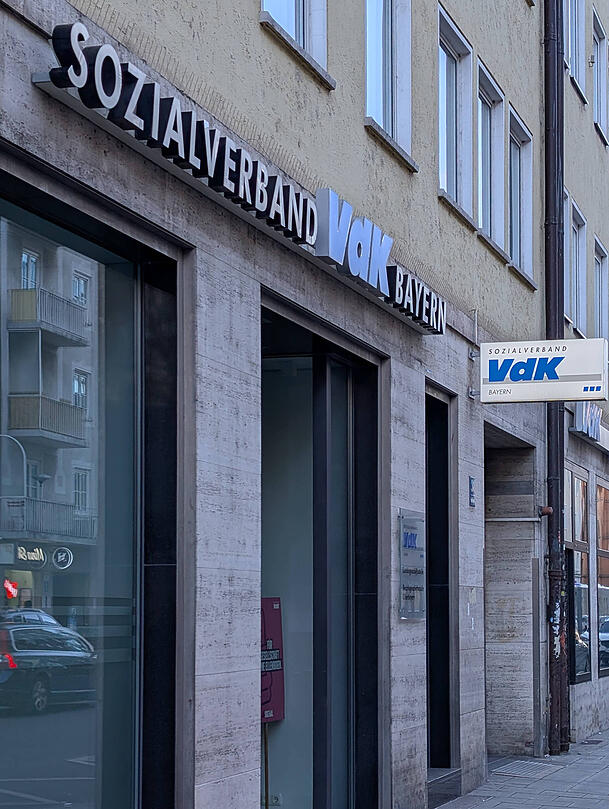 Die Landesgeschäftsstelle des VdK in München. Die Landesgeschäftsstelle des VdK in München.