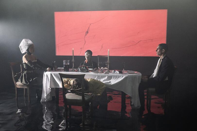 Robert Borgmanns musiktheatralische Installation "Athena" im Marstall.