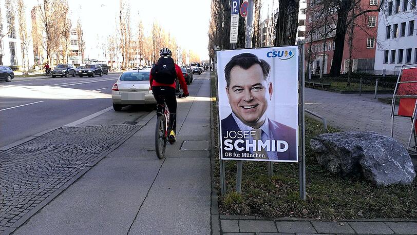 Auch hier auf der Leopoldstraße kommen Radler Josef Schmid zu nah.