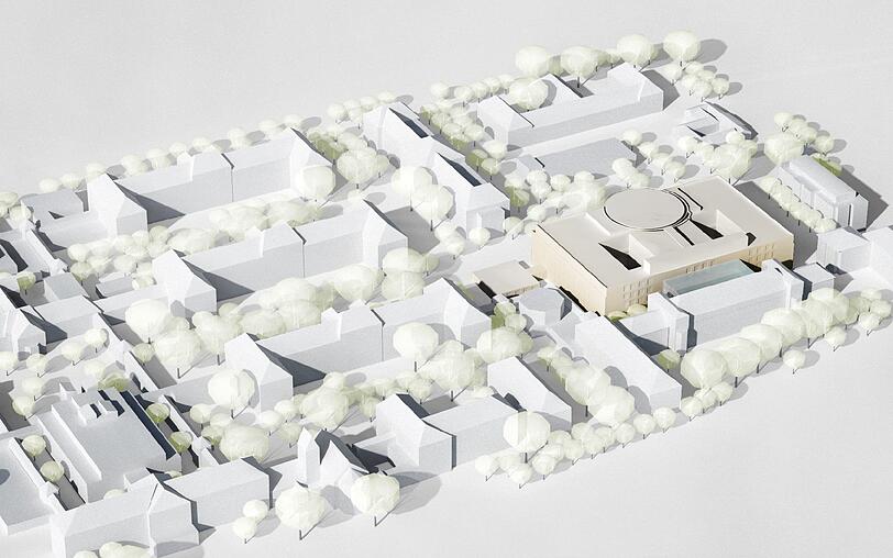 Das neue Klinikum Schwabing aus der Vogelperspektive.