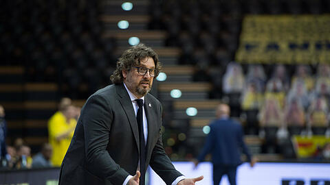 Andrea Trinchieri ist seit 2020 Trainer der Münchner Basketballer. (Archivbild)