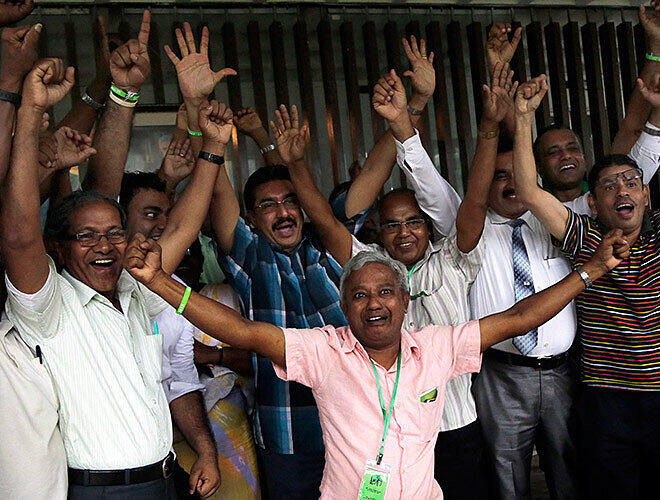 Die Regierungspartei UNP hat die Parlamentswahl im Inselstaat Sri Lanka gewonnen.