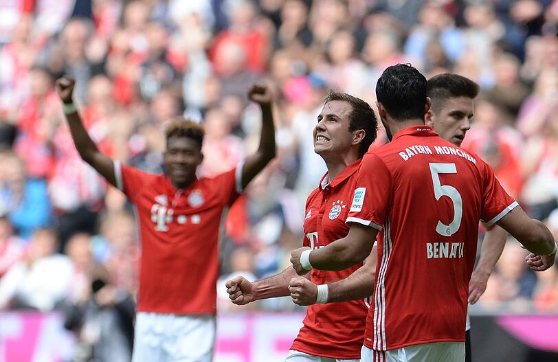 Mario Götze, Note 1: Überragender Auftritt des Weltmeisters, an etlichen Chancen beteiligt. Krönte seine Leistung mit den Toren zum 2:0 (28.) und 3:0 (54.). War es sein Abschiedsspiel in der Arena? Besser kann man jedenfalls nicht gehen.
