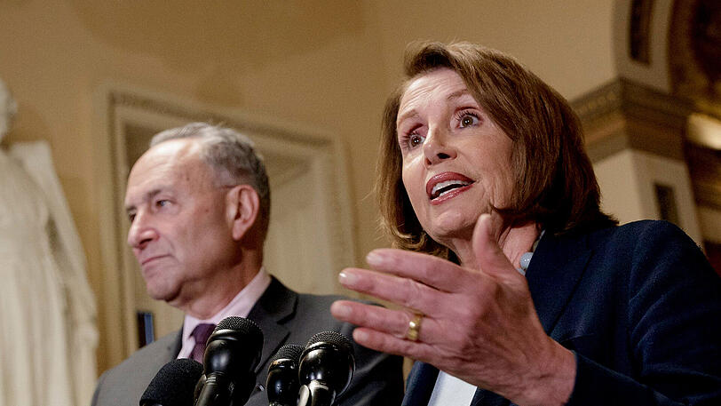 Die demokratischen Fraktionsvorsitzenden in Abgeordnetenhaus und Senat, Nancy Pelosi und Chuck Schumer.