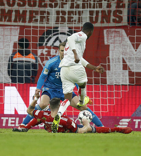 Dodi Lukebakio schnürte in der Hinserie beim FC Bayern einen Dreierpack.
