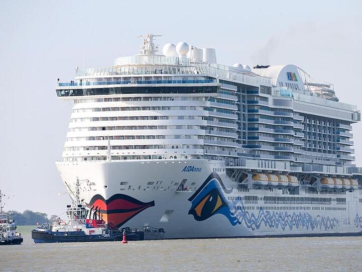 Das Kreuzfahrtschiff "AIDAnova".