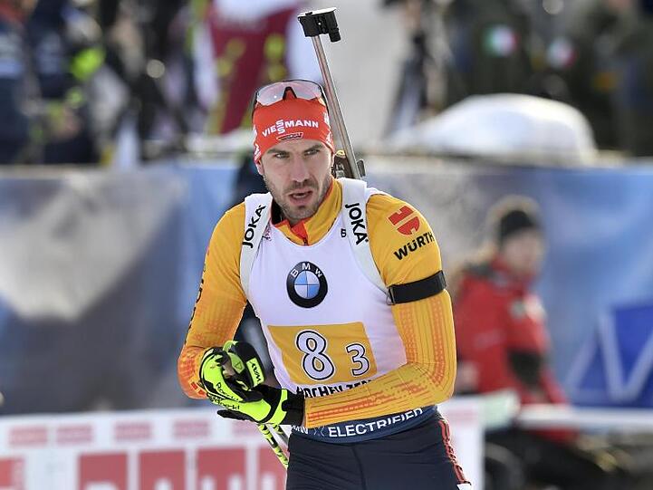 Arnd Peiffer kam beim Massenstartrennen in Frankreich als Siebter ins Ziel.
