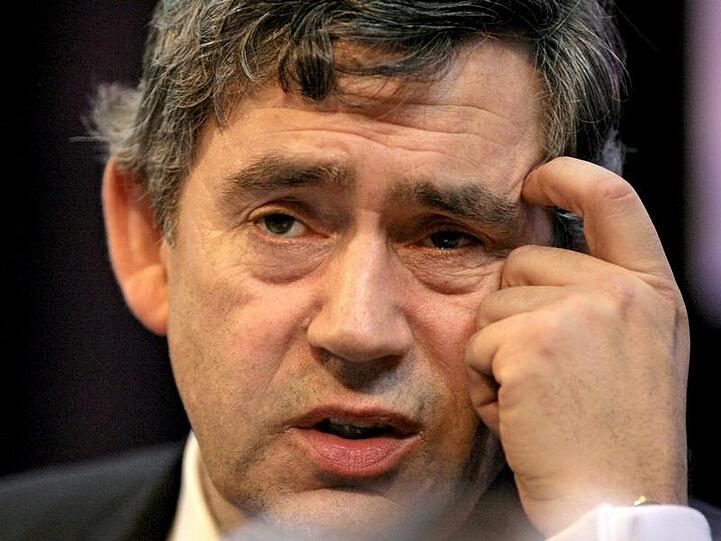 Unter Druck: Britischer Premier Gordon Brown