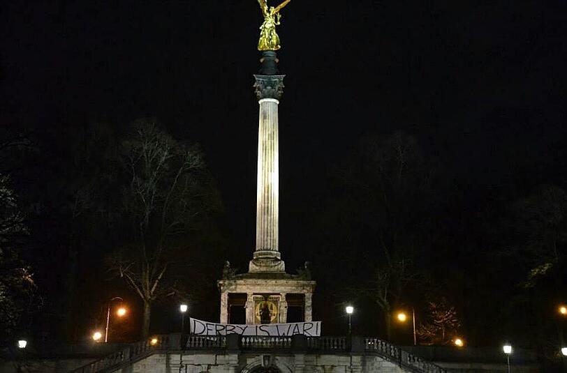 Der Ama-Derby des TSV 1860 II und FC Bayern II wirft seine Schatten voraus. Die Löwen-Fans ließen bereits im Vorfeld Banner und Worte in der Münchner Innenstadt sprechen.