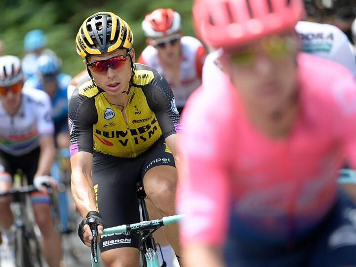 Tony Martin (Jumno-Visma) bestimmte lange den Tag in der Ausreißergruppe.