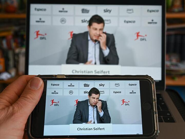 Video-Pressekonferenz mit Christian Seifert, Geschäftsführer der DFL GmbH.