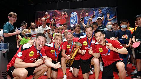 Borussia Düsseldorf hat zum 32. Mal die deutsche Tischtennis-Meisterschaft gewonnen.