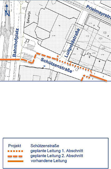 Die Bauarbeiten an der Schützenstraße beginnen am 20.04.
