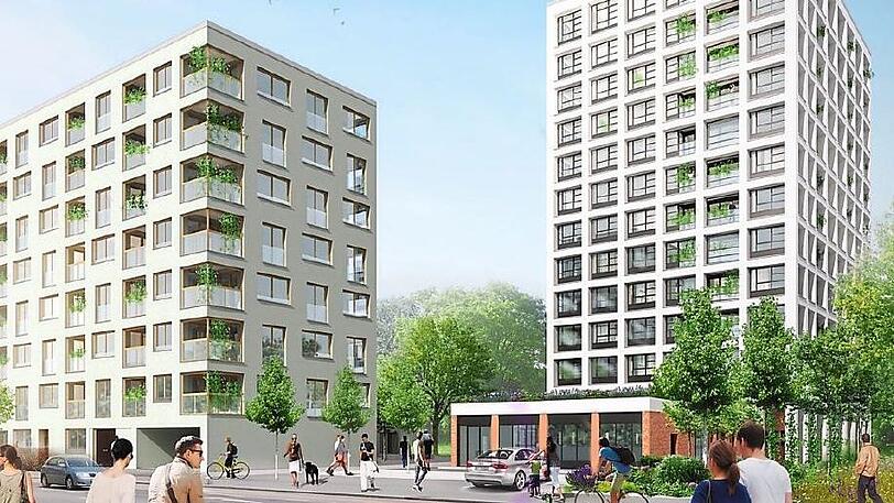Damit München nicht zum Single-Hotel wird: Die Hälfte der Wohnungen in den beiden Neubauten haben drei oder vier Zimmer.