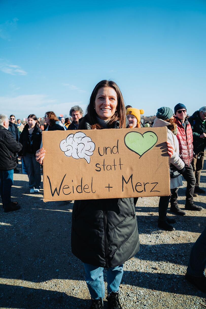 Katha Scheiner möchte auf der Demo Farbe bekennen. Katha Scheiner möchte auf der Demo Farbe bekennen.