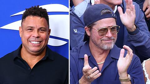Ronaldo und Brad Pitt besuchten die US Open.