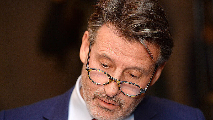 Harte Zeiten: IAAF-Boss Sebastian Coe in Unterschleißheim. Harte Zeiten: IAAF-Boss Sebastian Coe in Unterschleißheim.