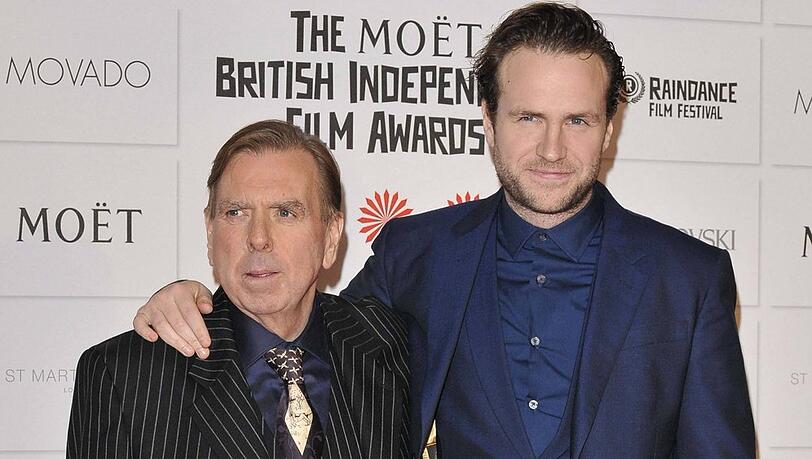 Timothy Spall und Rafe Spall 2014 in London. Timothy Spall und Rafe Spall 2014 in London.