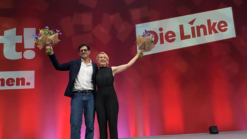 Luigi Pantisano steht gemeinsam mit Ines Schwerdtner an der Spitze der Linken. Luigi Pantisano steht gemeinsam mit Ines Schwerdtner an der Spitze der Linken.
