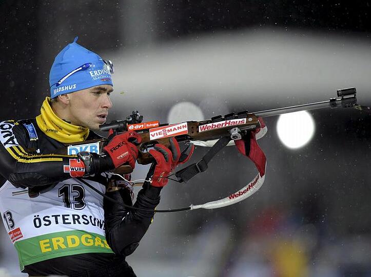Anlegen, zielen, treffen, Gold holen: Die Aufgabe von Biathlon-Ass Michael Greis.