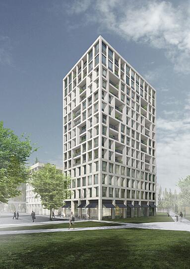 So soll das neue Quartier "Schwabinger Tor" aussehen. In dieser Architektur soll ein kreatives Umfeld entstehen, versprechen die Macher des Projekts.