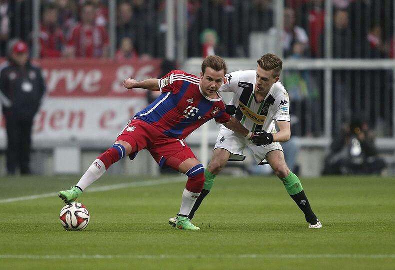Hatte gegen die Gladbacher Borussen auch nicht seinen besten Tag: Bayerns Mario Götze.