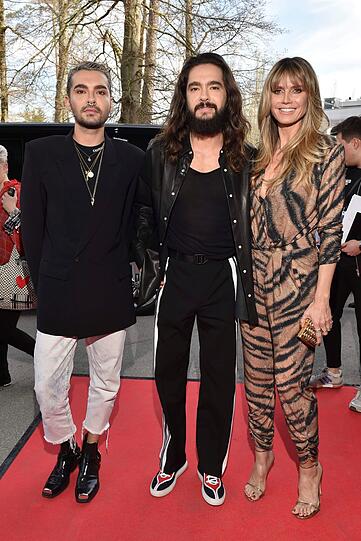Bill Kaulitz, Tom Kaulitz und Heidi Klum