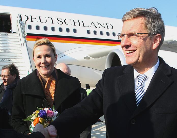 Wulff bei seinem Besuch in Italien - die Bilder
