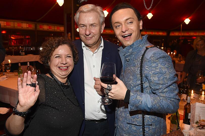 Franziska Traub mit Klaus Wowereit und Julian F.M. Stoeckel