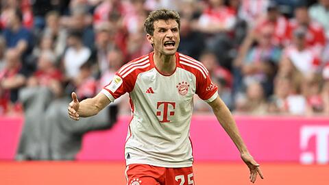 Thomas Müller und die Bayern ließen im Titelkampf wichtige Punkte liegen.