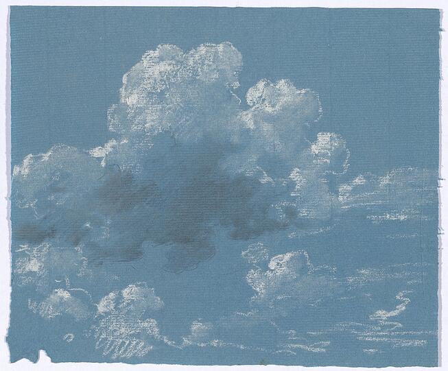 Als königlicher Bilder-Galerie-Inspektor war Johann Georg von Dillis viel unterwegs und wie viele Maler im frühen 19. Jahrhundert hat er Wolken eingefangen, manchmal beim Blick aus dem Fenster, wenn ihm der Verwaltungskram zu viel wurde.