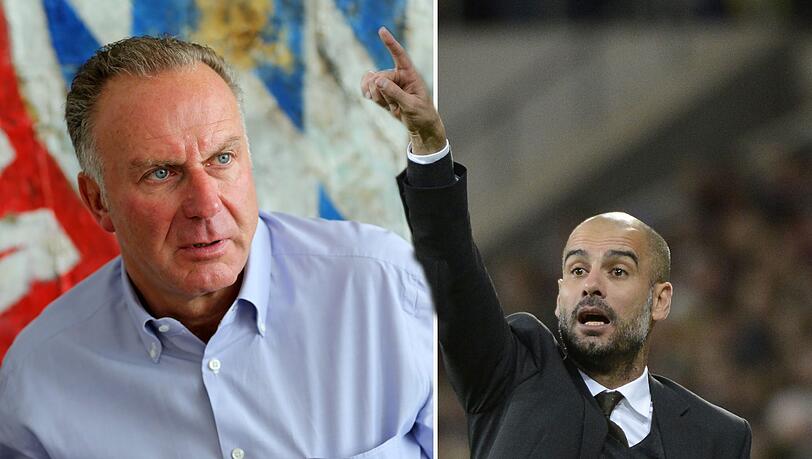 Karl-Heinz Rummenigge will mit Pep Guardiola verlängern Karl-Heinz Rummenigge will mit Pep Guardiola verlängern