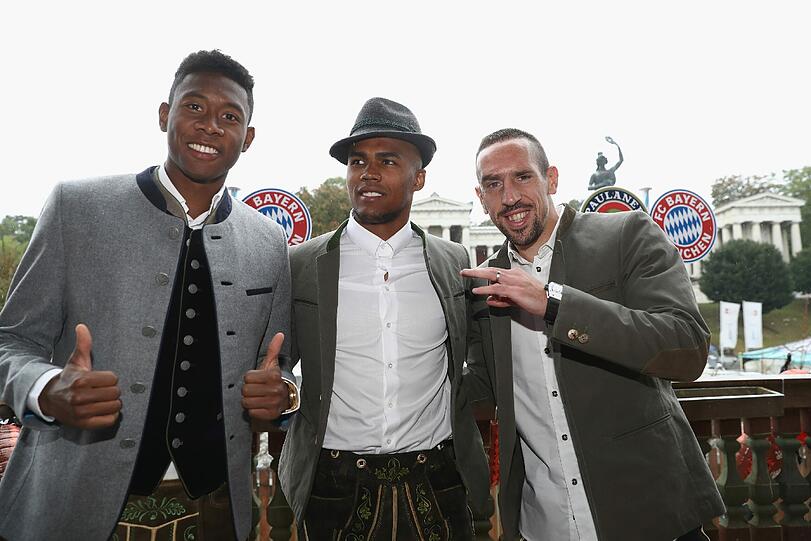 FCB-Trio: Alaba, Costa, Ribéry.