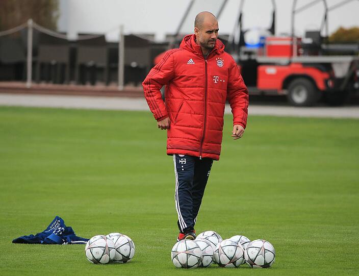 Ballverteiler Pep Guardiola