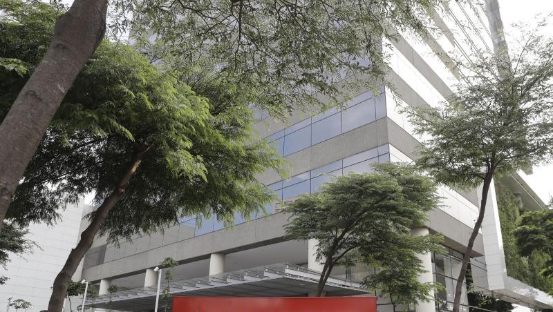 Außenansicht des brasilianischen Konzerns Odebrecht in Sao Paulo. Das im Zentrum des größten Korruptionsskandals Lateinamerikas stehende Unternehmen hat einen Insolvenzantrag gestellt.