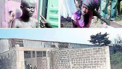Leichen und abgemagerte Gefangene: Das "Horror-Haus" von Ibadan in Kenia. Leichen und abgemagerte Gefangene: Das "Horror-Haus" von Ibadan in Kenia.
