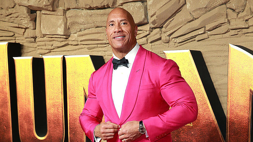 Dwayne Johnson ließ seine Muskeln spielen, um zur Arbeit zu gelangen