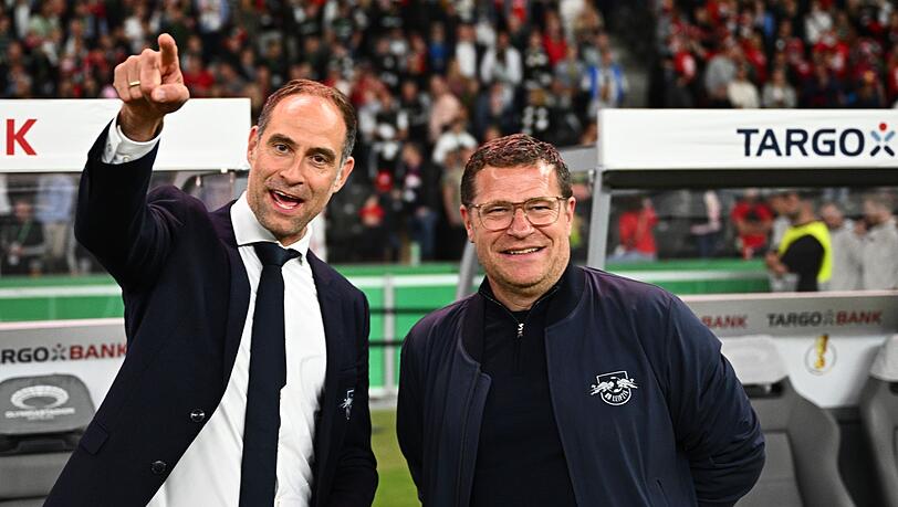 Einst vereint bei Red Bull Leipzig, wenn auch nur kurz: Oliver Mintzlaff und Max Eberl.