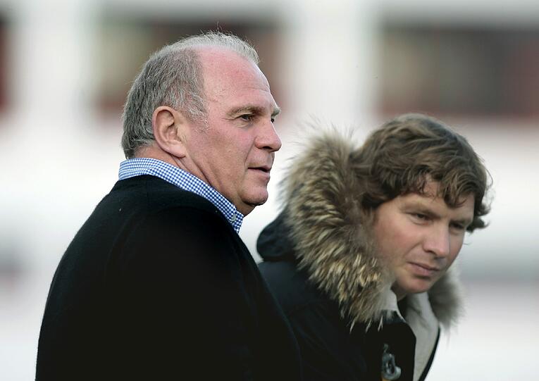 Sollten eigentlich bald wieder gemeinsam mithelfen, dass der Bayern-Nachwuchs besser wird: Uli Hoeneß und Michael Tarnat.