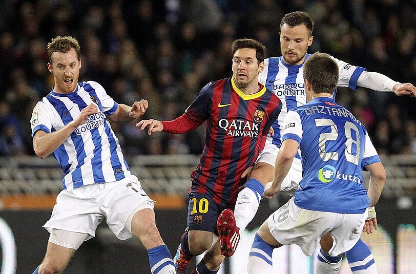 Lionel Messi und der FC Barcelona stehen im Finale des spanischen Ligapokals.
