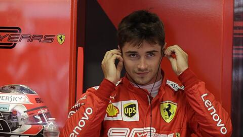 Charles Leclerc fuhr im Ferrari die Trainingsbestzeit.