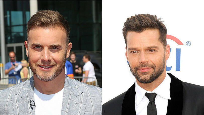 Gary Barlow (l.) wird bei "Keep Your Light Shining" durch Ricky Martin ersetzt Gary Barlow (l.) wird bei "Keep Your Light Shining" durch Ricky Martin ersetzt