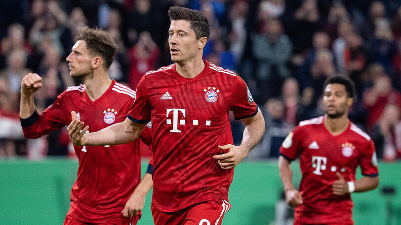 Rettete die Bayern vor dem Pokal-Aus: Robert Lewandowski.