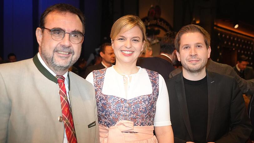 Klaus Holetschek (CSU), Katharina Schulze (Grüne), Kevin Kühnert (SPD).