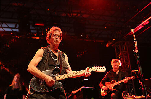 Lou Reed gestern auf dem Tollwood. Das Konzert wurde wegen des EM-Finales extra vorverlegt.