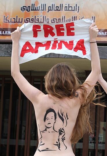 Mehr Bilder von den Femen-Protesten...