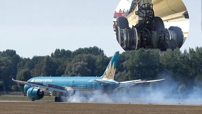 Schrecksekunden in München: Die Anspannung vor der Landung der Dreamliner-Maschine von Vietnam Airlines sei groß gewesen, berichten Augenzeugen. Die Reifen sind bei der Sicherheitslandung offenbar geplatzt. Schrecksekunden in München: Die Anspannung vor der Landung der Dreamliner-Maschine von Vietnam Airlines sei groß gewesen, berichten Augenzeugen. Die Reifen sind bei der Sicherheitslandung offenbar geplatzt.