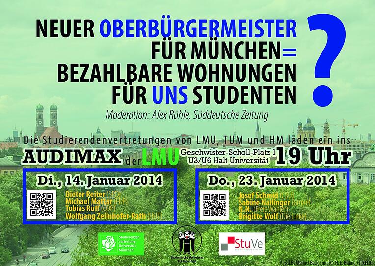 Doch wann und wie wird das geschehen? Darüber wollen Studenten der Münchner Hochschulen im Januar mit Politikern diskutieren.